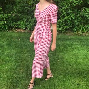 Vintage NWT Gingham Jumpsuit